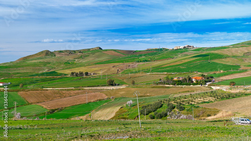 Obraz na płótnie spring landscapes in Sicily, Italy w salonie