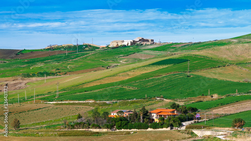 Obraz na płótnie spring landscapes in Sicily, Italy w salonie