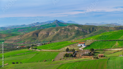 Obraz na płótnie spring landscapes in Sicily, Italy w salonie