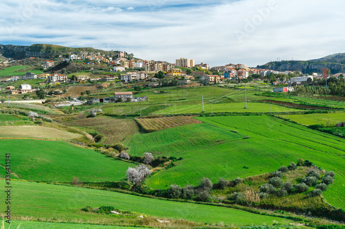 Obraz na płótnie spring landscapes in Sicily, Italy w salonie