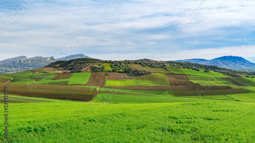 Obraz na płótnie spring landscapes in Sicily, Italy w salonie