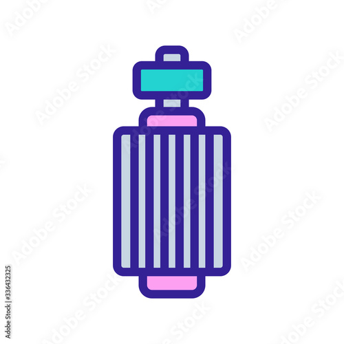 electric motor powerful icon vector. electric motor powerful sign. color contour symbol illustration