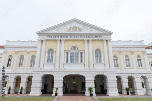 The Arts House at The Old Parliament in Singapore, almost 200 years old building  © dieprince