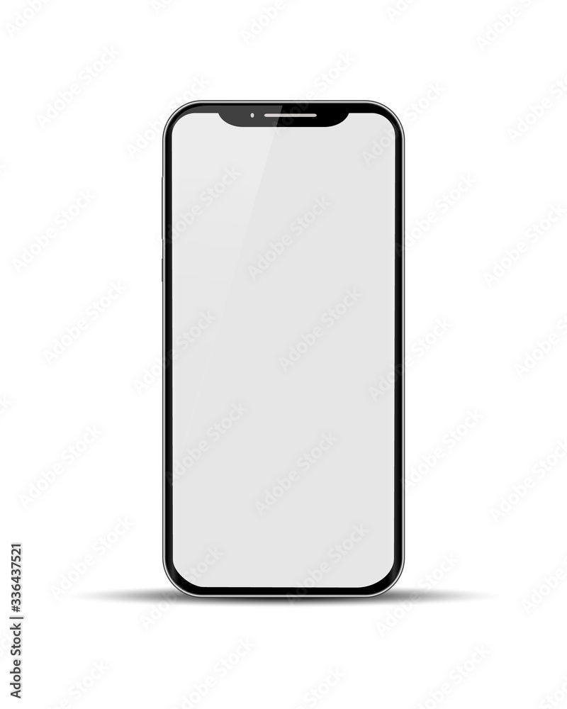 Mobile vector with blank screen isolated and shadow on white background. Smart phone vector illustration for web template, presentration. Mobile vector with blank screen isolated and shadow on white background. Smart phone vector illustration for web template, presentration.