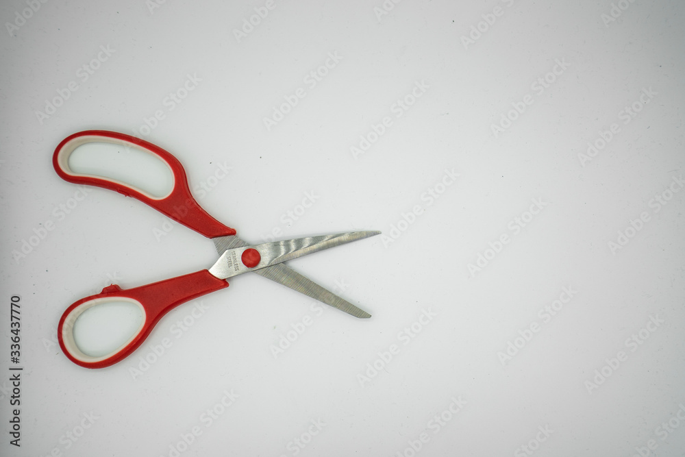 Scissors on a white background Scissors on a white background