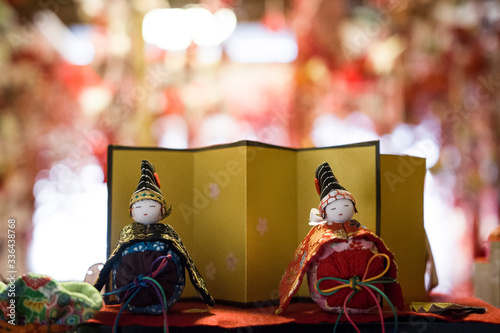 Dolls during the hinamatsuri festival in Iizaka town photo