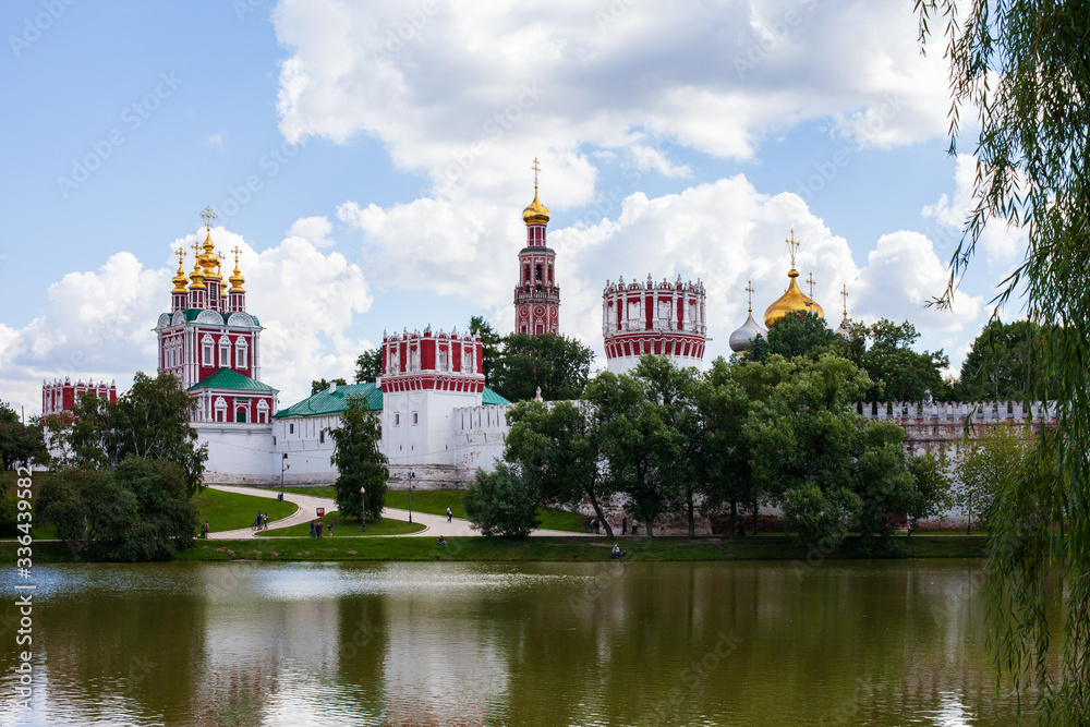 Novodevichy Convent in Moscow in the summer