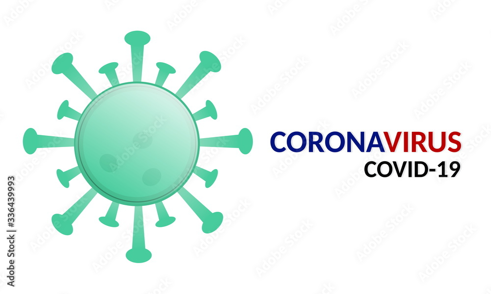 Isolated of coronavirus or covid-19 on white background Isolated of coronavirus or covid-19 on white background