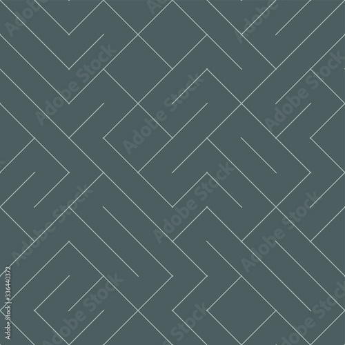 Seamless vector pattern repeat of an abstract lines making up a maze type shape. Created using basic coding language.