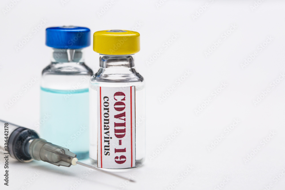 Vaccine and syringe injection. prevention,immunization and treatment from corona virus infection Vaccine and syringe injection. prevention,immunization and treatment from corona virus infection