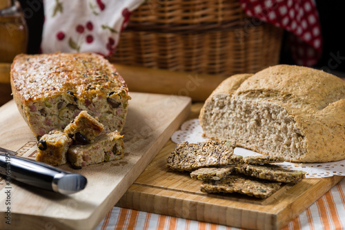 Breads on a table