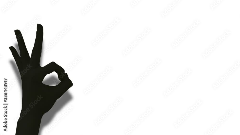 Okay sign gesture black and white Okay sign gesture black and white