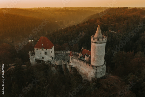 Kokorin Castle is a castle located northeast of Melnik, Czech Republic. It was built in the first half of the 14th century by order of Hynek Berka. It was heavily damaged during the Hussite wars.