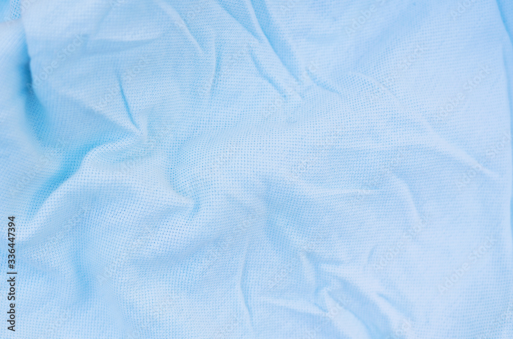 Fototapeta premium cloth texture and background with pastel light blue color