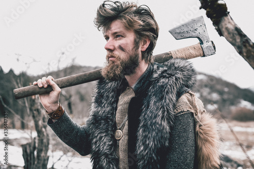 man with a axe