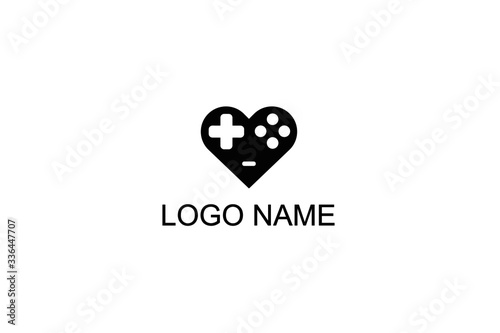 logotype icon vector love game logo