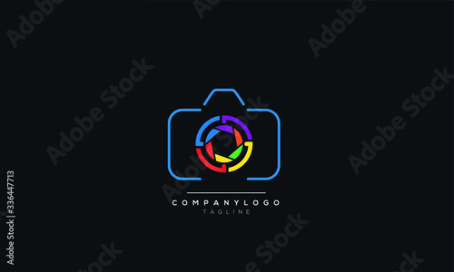 Logo template photography studio, photographer, photo. Company, brand, branding, corporate, identity, logotype. Clean and modern style