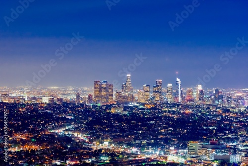 Los Angeles lights at night