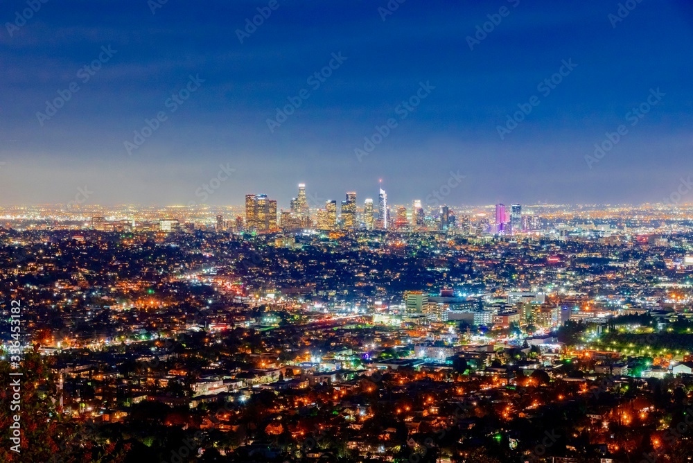 Los Angeles lights at night