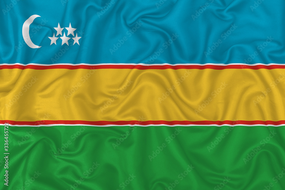 Obraz premium Karakalpakstan Republic flag