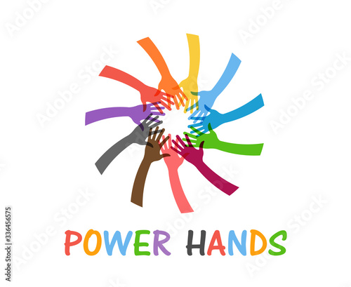 Power Hands People Teamwork Helping Hands © LogoStockimages
