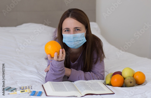 woman reading a book during quarantine