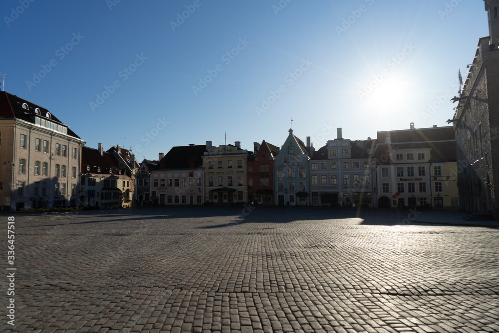 Old city Tallinn Estonia without people