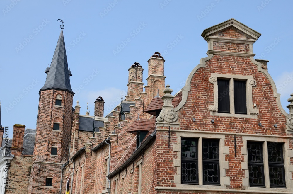 Brick architecture in Brugge, Belgium Brick architecture in Brugge, Belgium