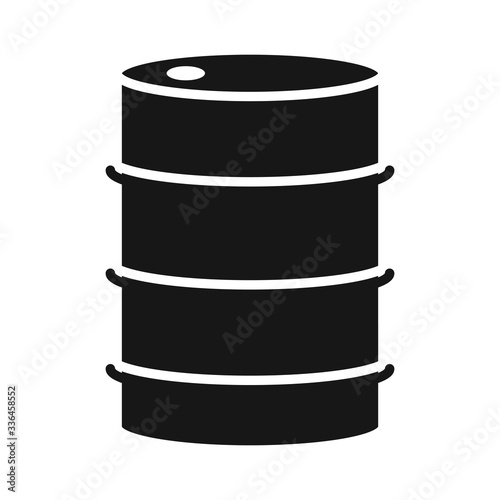 barrel trade crisis economy, oil price crash silhouette style icon