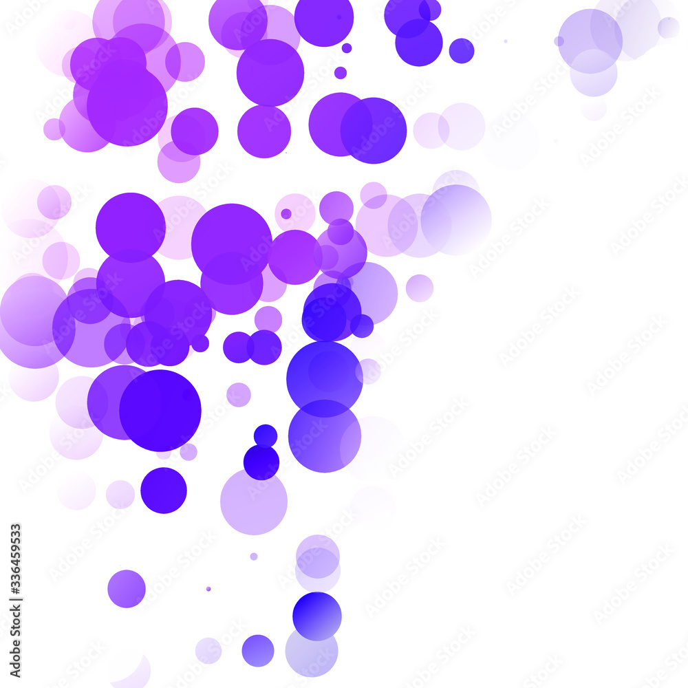 Bubbles Circle Dots Unique Purple Bright Vector Background