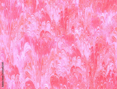 Pink water marble pattern.