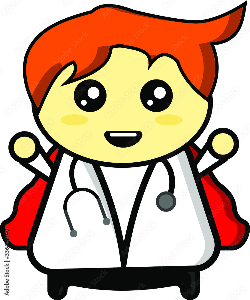 Doctor cute funny cartoon vector Doctor cute funny cartoon vector