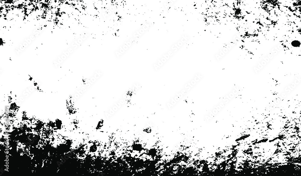 Rough black and white texture vector. Distressed overlay texture. Grunge background. Abstract textured effect. Vector Illustration. Black isolated on white background. EPS10.