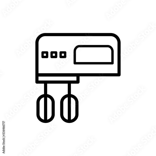 electric mixer icon vector template