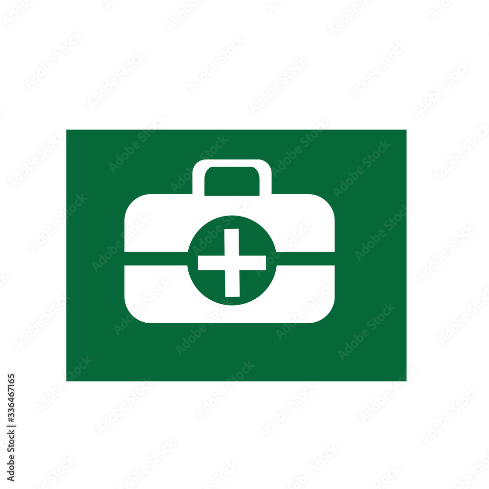 medicine box bag simple white icon. vector design medicine box bag simple white icon. vector design