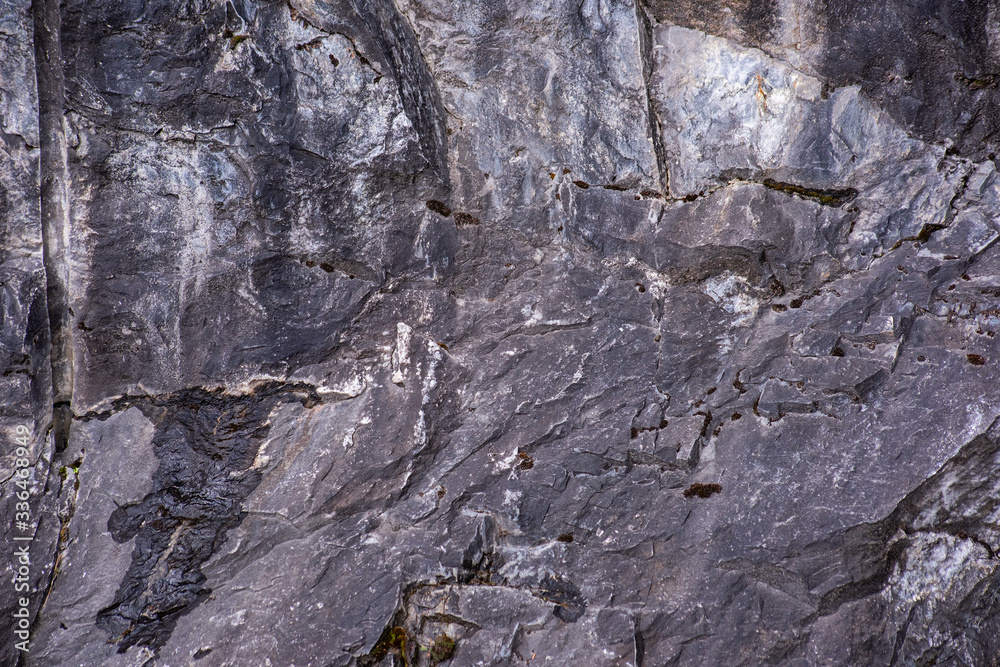 The surface texture of marble rocks