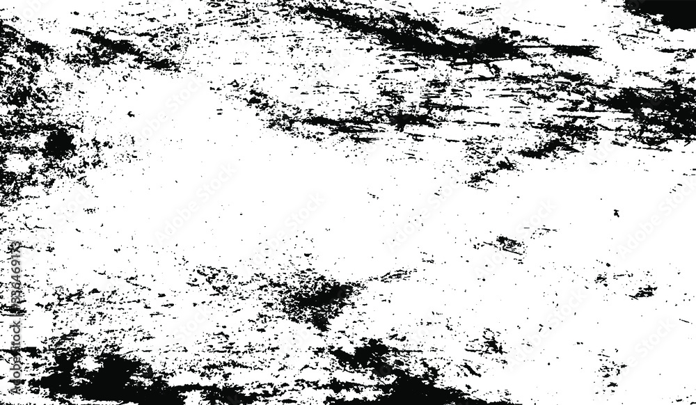 Fototapeta premium Rough black and white texture vector. Distressed overlay texture. Grunge background. Abstract textured effect. Vector Illustration. Black isolated on white background. EPS10.