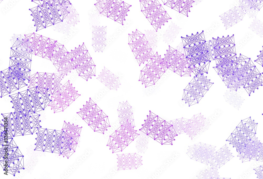 Light Purple, Pink vector texture with artificial intelligence concept.