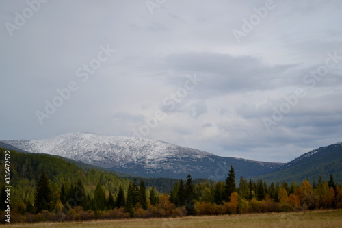 landscape, mountain, mountains, nature, forest, sky, snow, clouds, view, tree, blue, travel, trees, park, green, panorama, summer, canada, peak, cloud, hill, pine, autumn, beautiful, range
