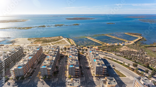 Aerial view of Olhao, Algarve, Portugal.