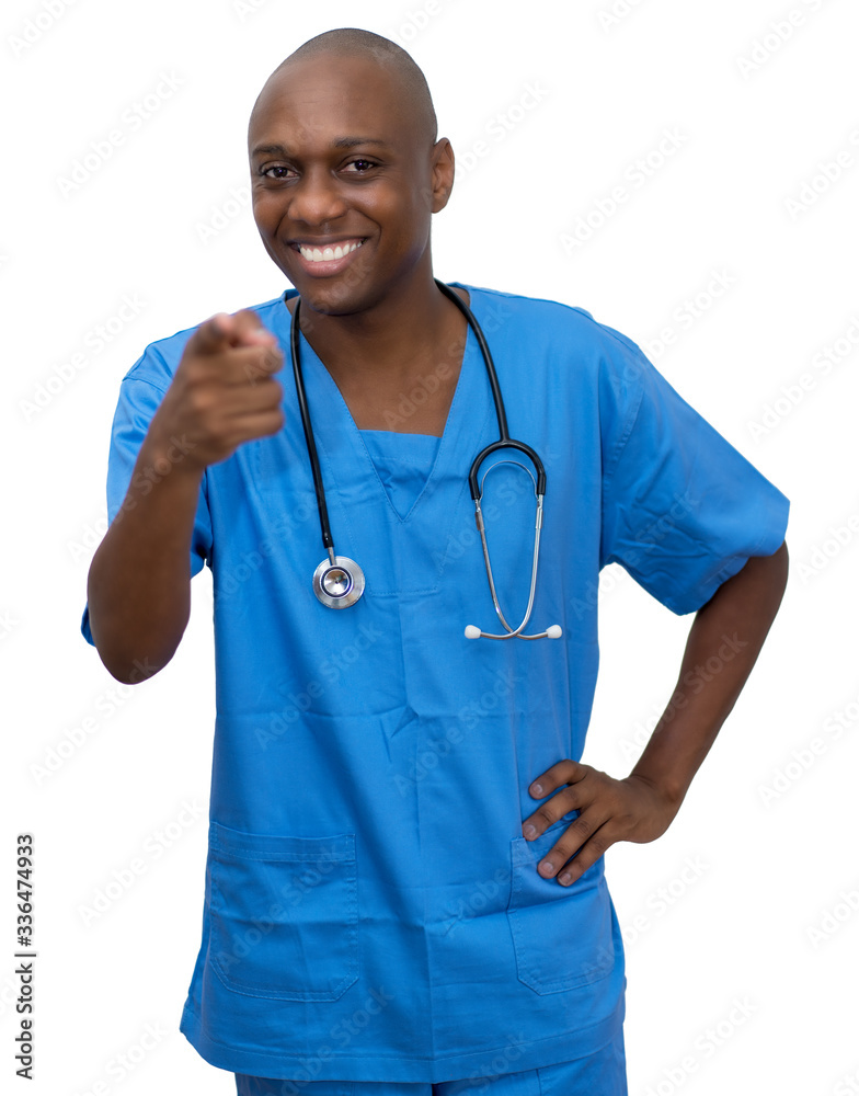 African american mature adult doctor recommending social distance and stay at home African american mature adult doctor recommending social distance and stay at home