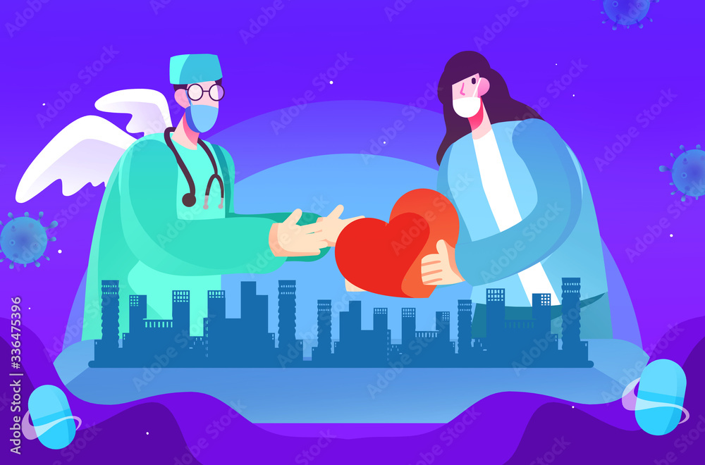 The doctor-patient relationship illustrations The doctor-patient relationship illustrations