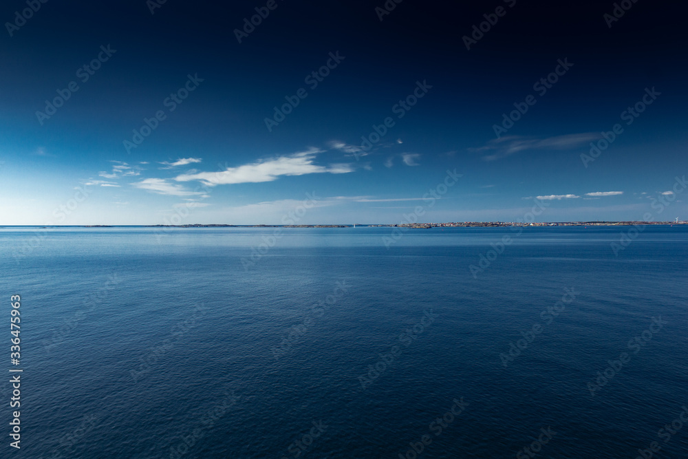 Coast of Sweden with clear skies in spring Coast of Sweden with clear skies in spring