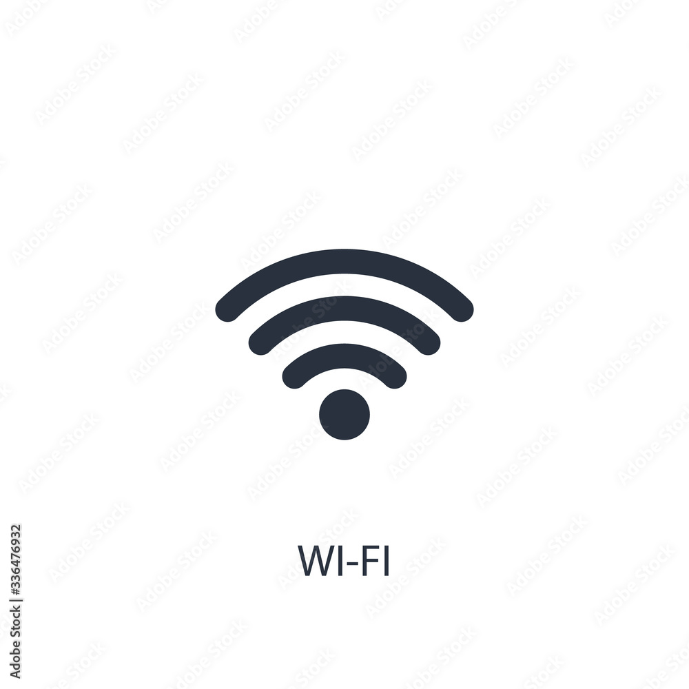 Wi-fi sign icon. Simple device element illustration. Wi-fi sign icon. Simple device element illustration.