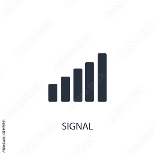 Free Download Signal sign icon. Simple device element illustration. - GFXLoad