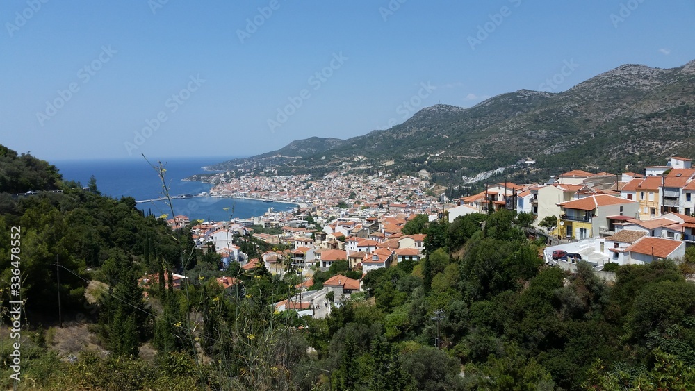 Overlooking Samos Town, Greece