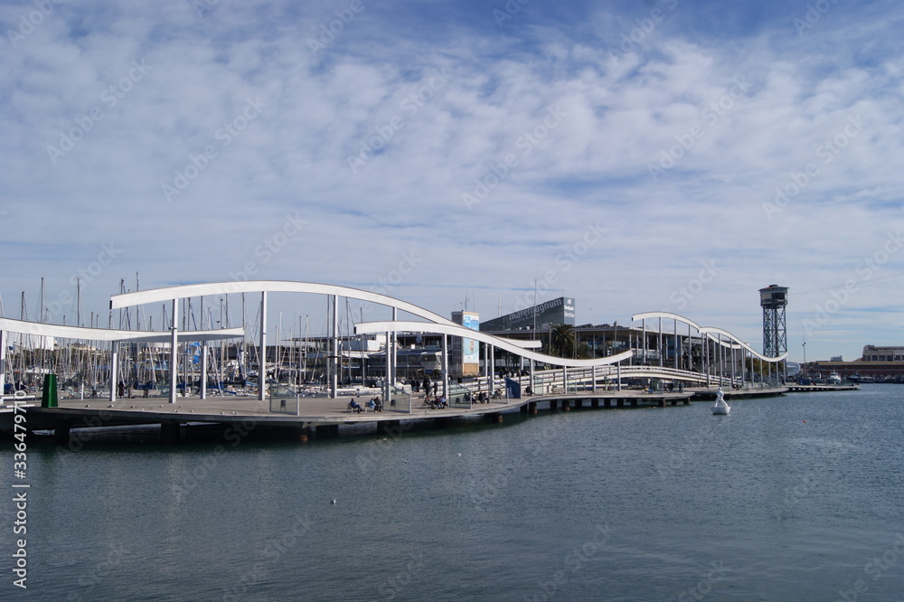 Naklejka premium bridge over the river