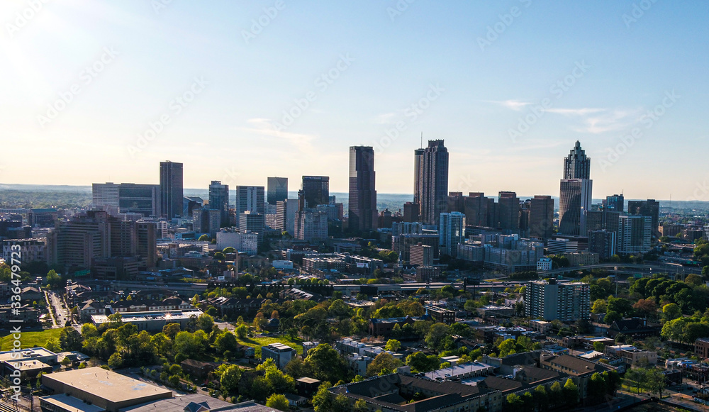 Fototapeta premium Downtown Atlanta - April 2020