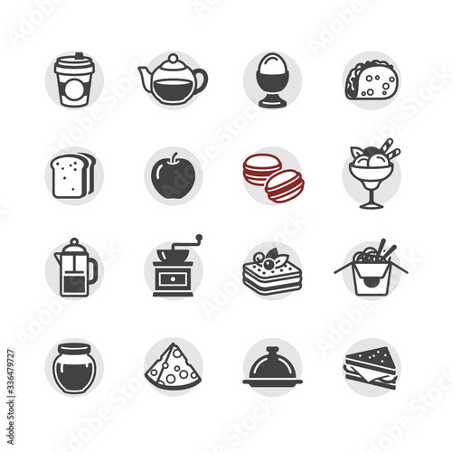 Food and Drink icons set