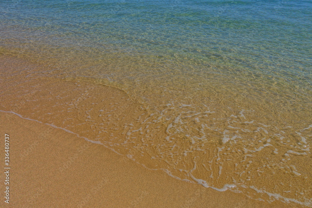 Close up of the water at a beach. Close up of the water at a beach.